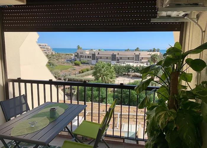 Bagatelle Naturiste Heliopolis Clim Ascenseur Vue Parking Privé Apartamento Agde